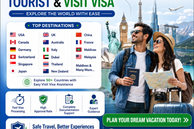 Visit Visa, Tourist Visa and Business Visa Guide for Top Destinations