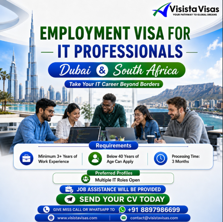 Dubai & South Africa Employment Visa services in India