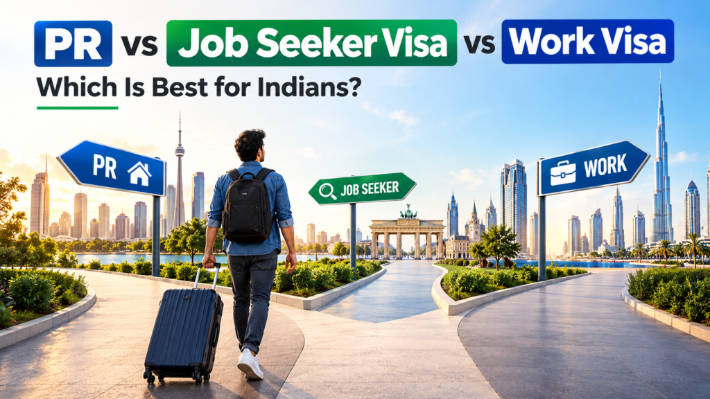 PR vs job seeker vs work visa providers in hyderabad